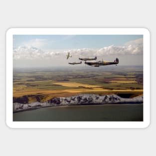 White Cliffs Spitfires Sticker